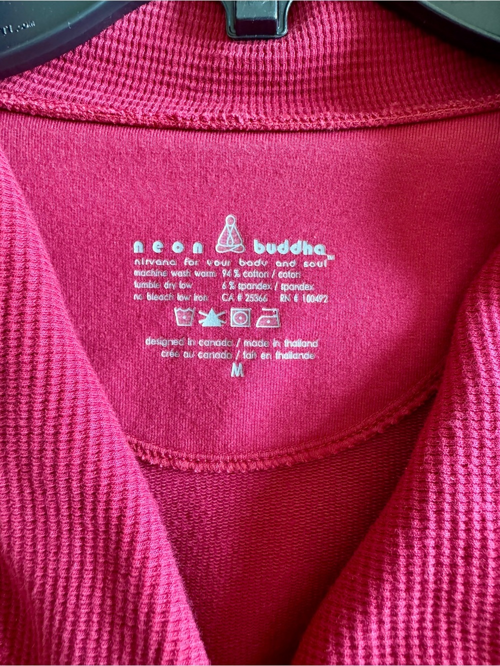 neon buddha Raspberry Button-Front Long Knit Jacket - Picture 3 of 9